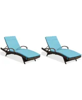 Hayden Outdoor Chaise Lounge (Set Of 2)