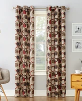 Celestial Print Semi-Sheer Grommet Curtain Panel