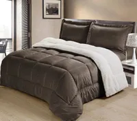 Ultimate Luxury Reversible Micromink Sherpa Bedding Comforter Set Collection