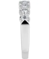 Certified Diamond Scalloped Ring (1 ct. t.w.) 14k White Gold