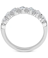 Certified Diamond Scalloped Ring (1 ct. t.w.) 14k White Gold
