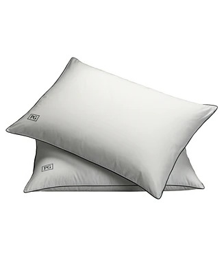 Pillow Guy White Goose Down Soft Density Pillow with 100% Certified Rds Down, and Removable Pillow Protector - Set of 2