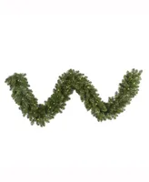 Vickerman 9' x 14" Grand Teton Artificial Christmas Garland with 100 Warm White Led Lights