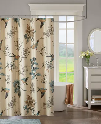 Madison Park Quincy Cotton Shower Curtain, 72" x 72"