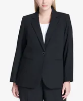 Calvin Klein Plus One-Button Blazer