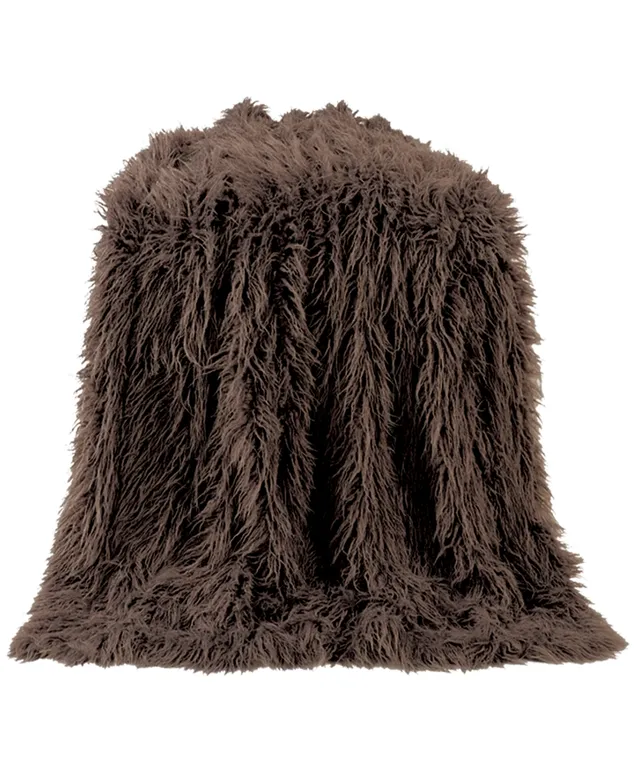 HiEnd Accents Mongolian Faux Fur 50x60 Throw