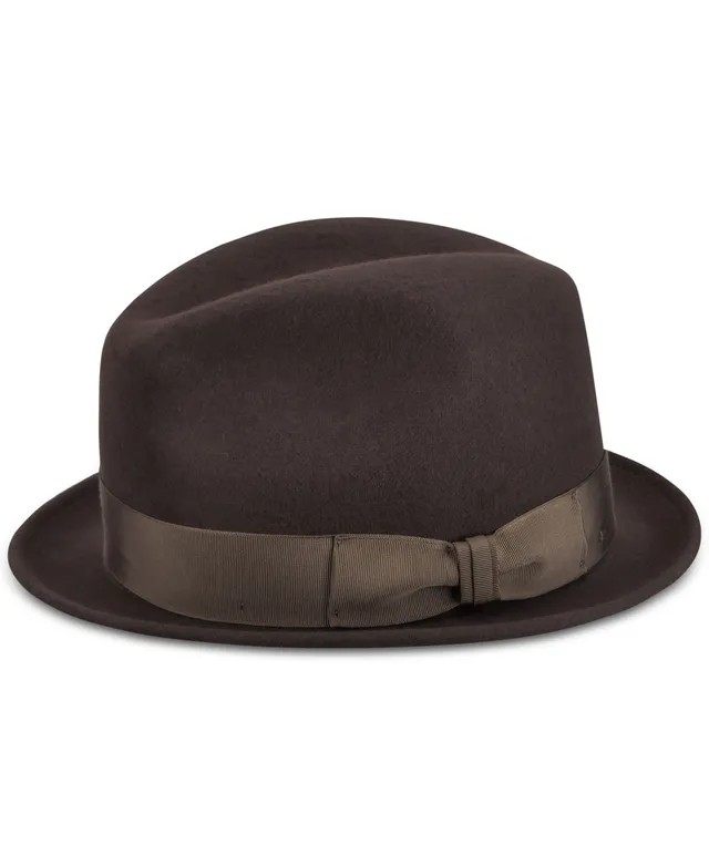 Buy Country Gentleman Men's Wilton Wool Fedora Hat, Brown, M at