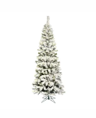 Vickerman 8' Natural Alpine Artificial Christmas Tree, Clear Incandescent Lights