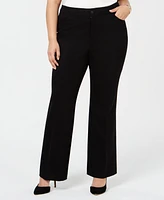 Anne Klein Plus Wide-Leg Trousers