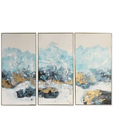 Uttermost Crashing Waves Abstract Art Set of 3