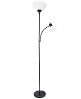 Simple Designs Floor Lamp with Reading Light