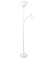 Simple Designs Floor Lamp with Reading Light