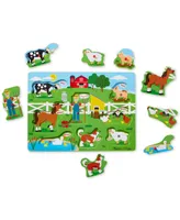 Melissa & Doug Old MacDonald's Farm Sound Puzzle