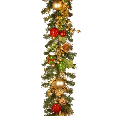 National Tree Company 72" Garland w/ 50 Warm White Battery Led