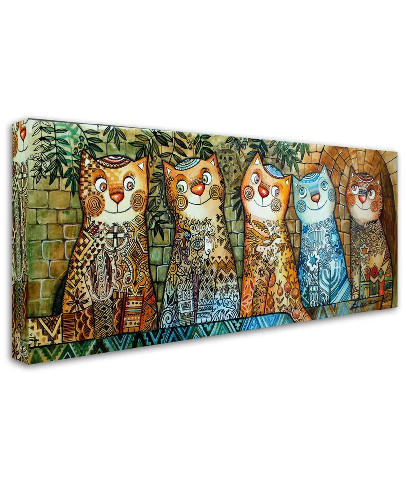 Oxana Ziaka 'Cats Of Israel' Canvas Art