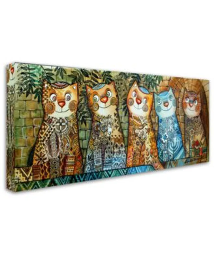 Trademark Global Oxana Ziaka Cats Of Israel Canvas Art Print Collection