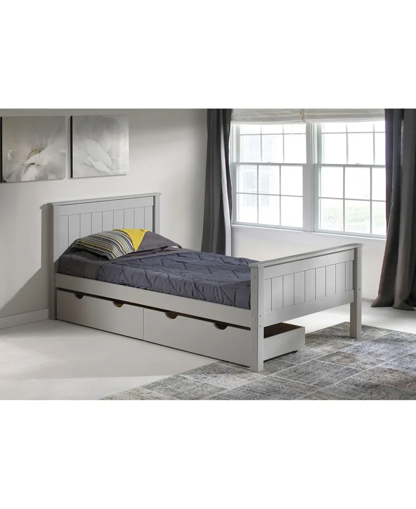 Alaterre Furniture Harmony Twin Bed with Storage Drawers