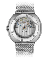 Mido Men's Swiss Automatic Commander Ii Cosc Stainless Steel Mesh Bracelet Watch 42mm