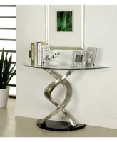 Marisa Glass Top Console Table