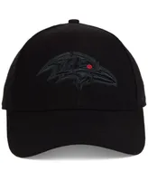 '47 Brand Baltimore Ravens Black & Black Mvp Strapback Cap