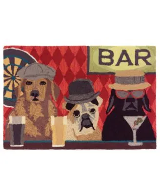 Liora Manne Front Porch Indoor Outdoor Bar Patrol Port Area Rugs