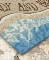 Liora Manne Front Porch Indoor Outdoor Sandy Bright Sand Area Rugs