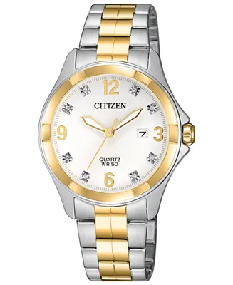 Citizens Women's Quartz Two-Tone Stainless Steel Bracelet Watch 32mm - Two