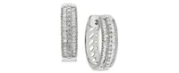 Diamond Hoop Earrings (1/2 ct. t.w.) in Sterling Silver