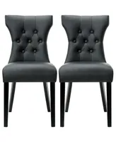 Modway Silhouette Dining Chairs Set of 2