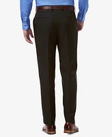 Haggar Men's Premium Comfort Stretch Classic-Fit Solid Flat Front Dress Pants