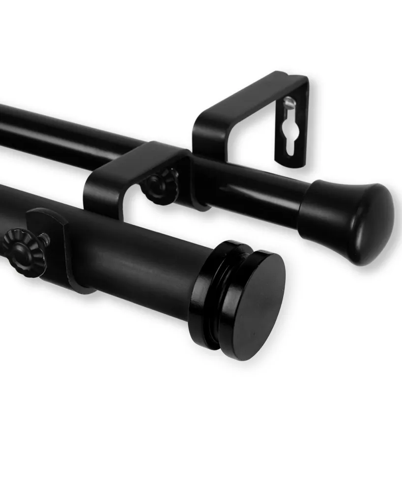 Bun 1" Double Curtain Rod 160-240"