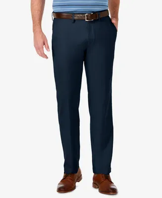 Haggar Men's Cool 18 Pro Stretch Straight Fit Flat Front Dress Pants