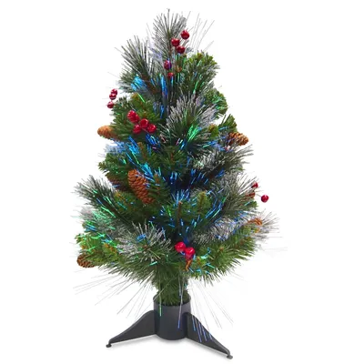 National Tree 20" Fiber Optic Crestwood Spruce Tree