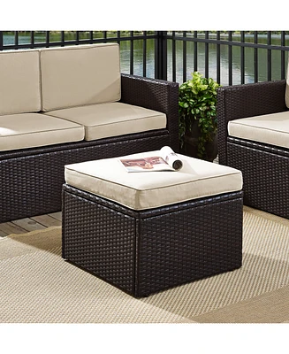 Palm Harbor Outdoor Wicker Loveseat With Cushions