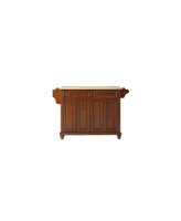 Cambridge Natural Wood Top Kitchen Island