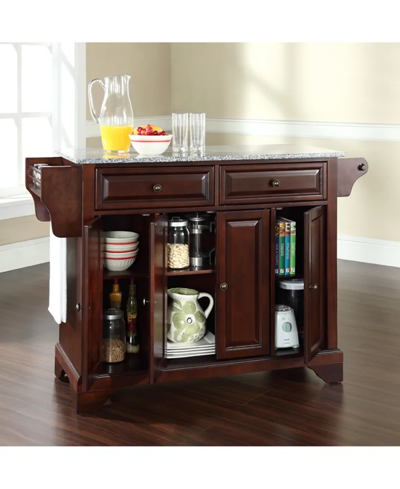 Lafayette Solid Granite Top Kitchen Island