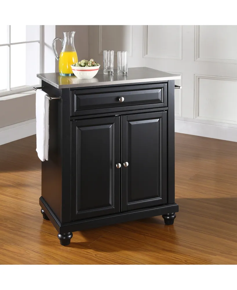 Cambridge Stainless Steel Top Portable Kitchen Island