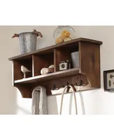 Alaterre Furniture Revive - Coat Hooks w/Storage, Natural