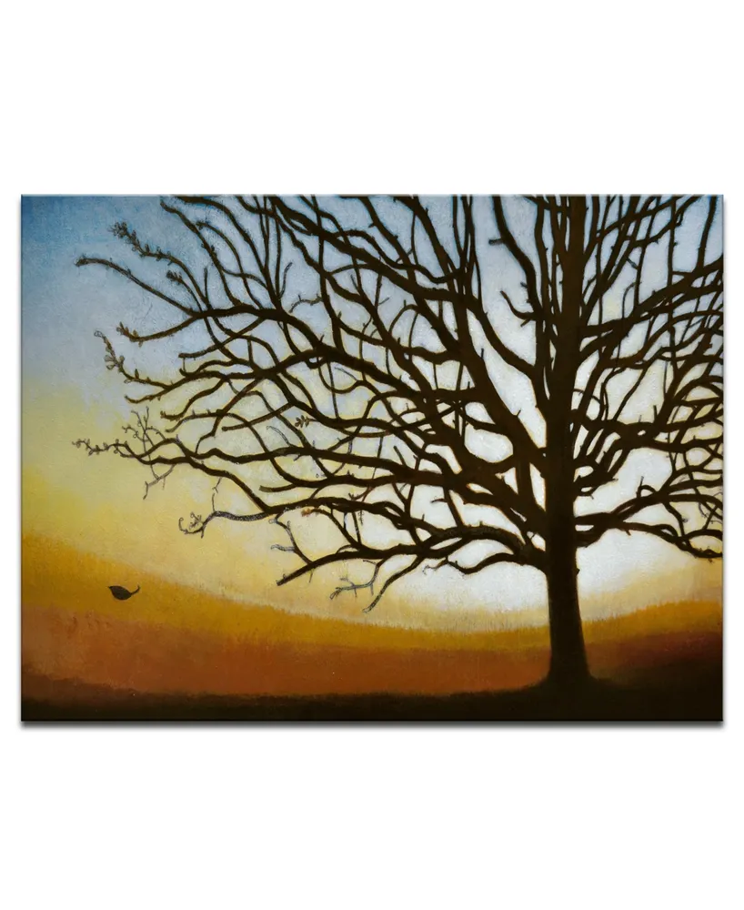 Ready2HangArt, 'Single Leaf' Tree Canvas Wall Art