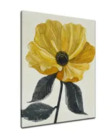 Ready2HangArt, 'Elegant Poppy Iv' Yellow Floral Canvas Wall Art