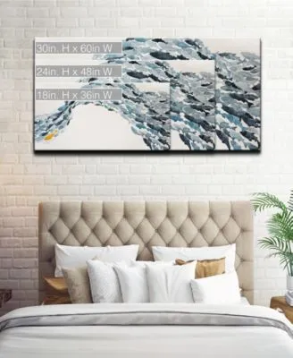 Ready2hangart Unique Fish Abstract Canvas Wall Art Set Collection