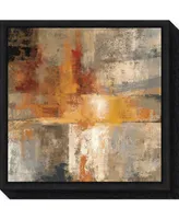 Amanti Art Silver and Amber Crop by Silvia Vassileva Canvas Framed Art