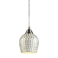 Elk Lighting Fusion Silver Pendant in Satin Nickel