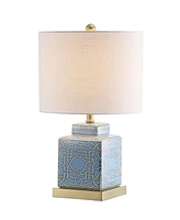 Jonathan Y Catherine 22" Ceramic,Metal Ginger Jar Led Table Lamp