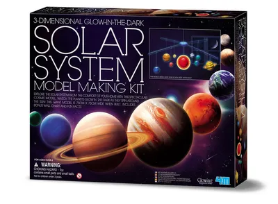4M 3D Glow In The Dark Solar System Model Making Science Kit Stem