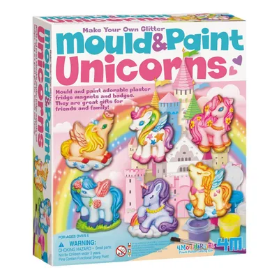 4M Make Your Own Glitter Mould And Paint Unicorns Kit
