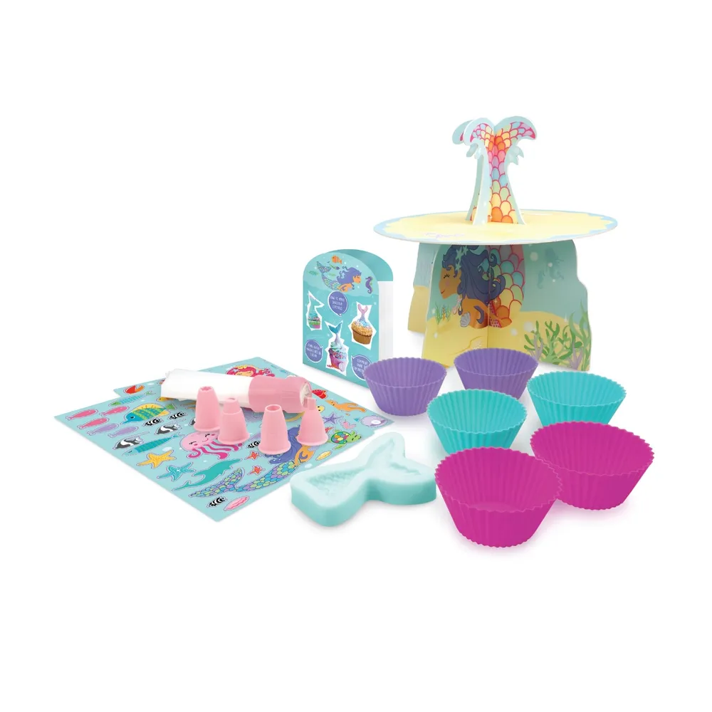 Gusto Mermaids Cupcake Activity Set Bake, Decorate, Play