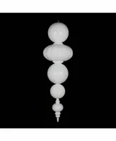 Vickerman 54" White Shiny/Matte Finial Christmas Ornament