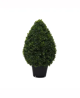 Vickerman 24" High X 15" Wide Boxwood Teardrop Shaped Bush Is Uv Resistant