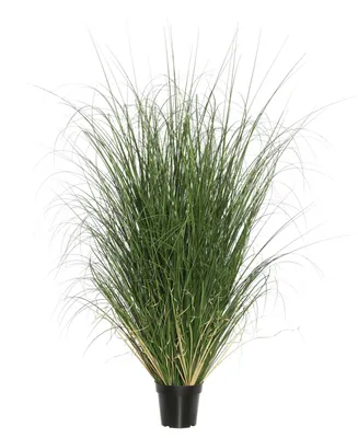 Vickerman 60" Artificial Potted Green Curled Grass